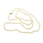 Image 5 of Vintage pearl necklace with gold clasp | 88 cm