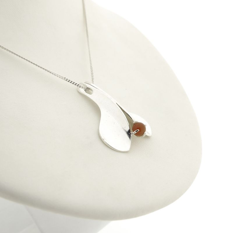 Image 6 of Silver fantasy pendant with carnelian