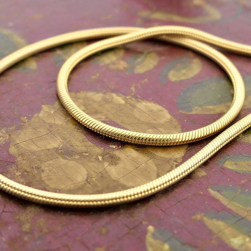 Image 8 of Gold snake link chain