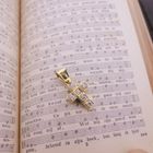 Image 4 of Gold cross with zirconia