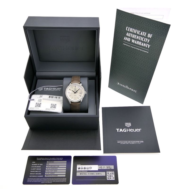 Image 4 of Tag Heuer Carrera Automatic 36mm WBK2316.FC8258; Automatic watch with diamonds