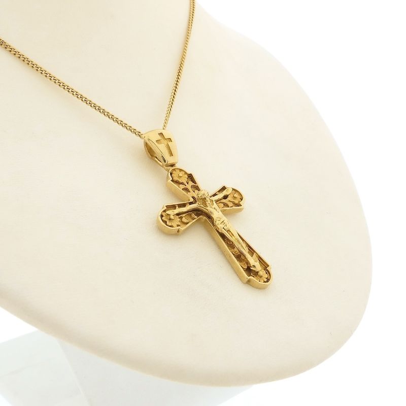 Image 5 of Gold pendant of a cross with corpus