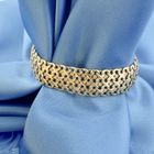 Image 6 of Gold wide link bracelet