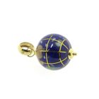 Image 2 of Gold globe pendant with enamel and mother of pearl