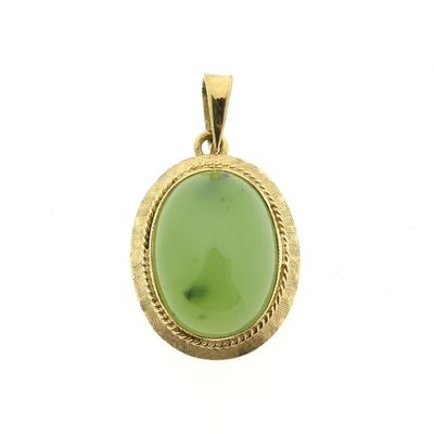 Gold pendant with Jade Image 1 of Gold pendant with Jade