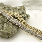 Image 2 of 10 crt. Tennis bracelet with diamond; 2.10 ct. | 18.5 cm