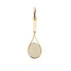 Afbeelding 1 van Gouden hanger van een tennisracket