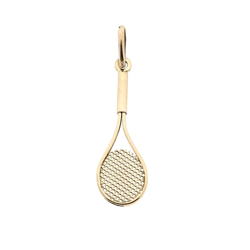 Afbeelding 1 van Gouden hanger van een tennisracket