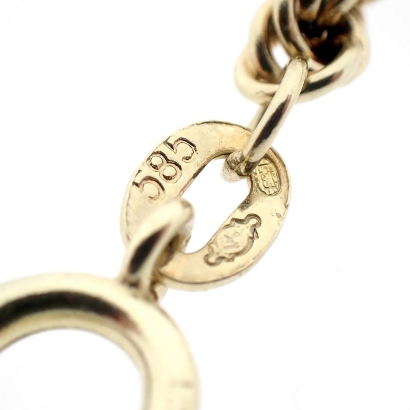 Image 8 of Golden twisted link chain.