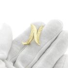 Image 8 of Gold letter brooch; letter N