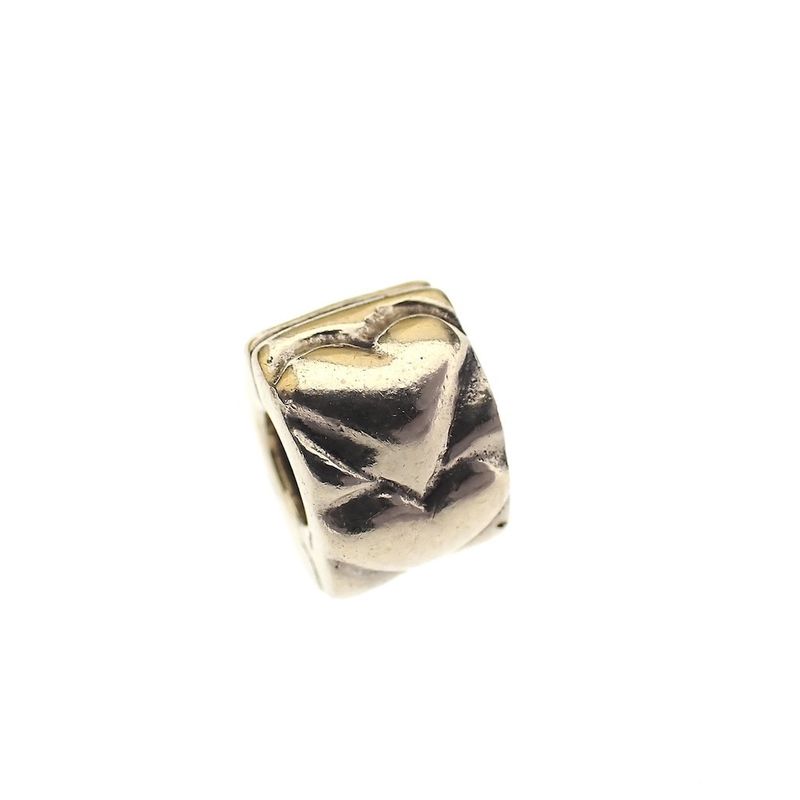 Image 1 of Pandora clip charm; Gold; Golden Hearts