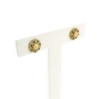 Image 3 of Antique/vintage gold flower stud earrings | Filigree technique