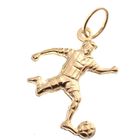 Image 2 of 18 carat gold pendant of a soccer player