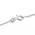 Image 3 of White gold gourmet link necklace | 46.5 cm