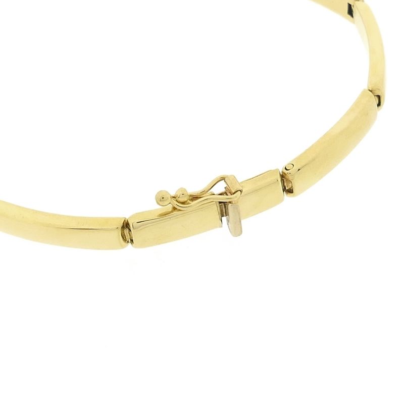 Image 5 of Gold bar link bracelet | 19 cm