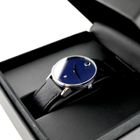 Image 18 of Movado Museum Classic; Automatic men's watch with blue dial; 0607565