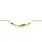 Image 4 of Two-tone necklace with a fixed pendant and a 0.04 ct. diamond | 41.5 cm