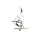 Image 2 of Silver pendant of a windsurfer