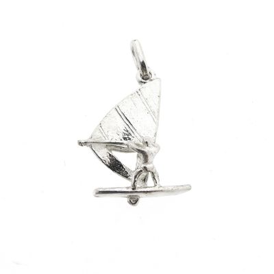 Silver pendant of a windsurfer Image 2 of Silver pendant of a windsurfer