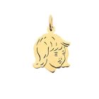Image 1 of Gold pendant of a girl's child's head
