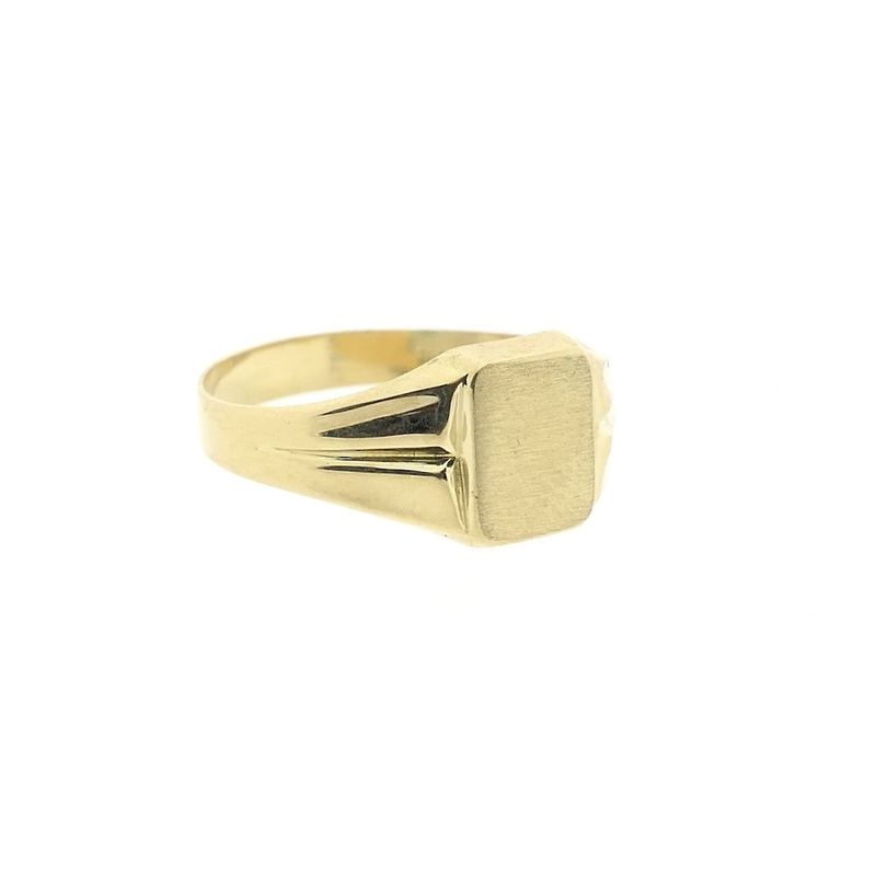 Image 4 of Vintage gold women's signet ring | pinky ring