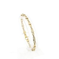 Bicolor Gold Fantasy Link Bracelet