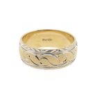 Image 3 of Two-tone gold men's ring with engravings