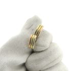 Image 2 of Tricolor gold stud earrings