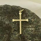 Image 2 of Gold pendant of a cross