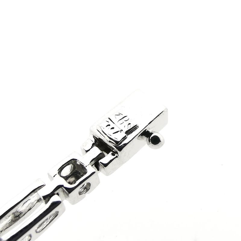 Image 5 of White gold link bracelet with 1.40 ct diamond.