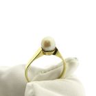 Image 7 of Gold ring with cultured pearl