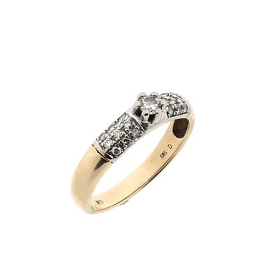 Image 1 of Gold Wedding Ring with Diamonds