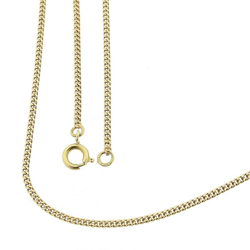 Image 1 of Gold gourmet link chain | 46.5 cm