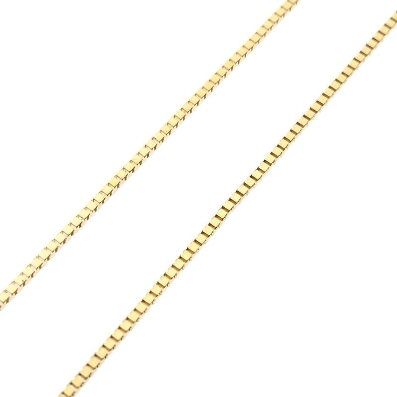 Image 6 of 14K Gold Venetian Box Chain; 61 cm