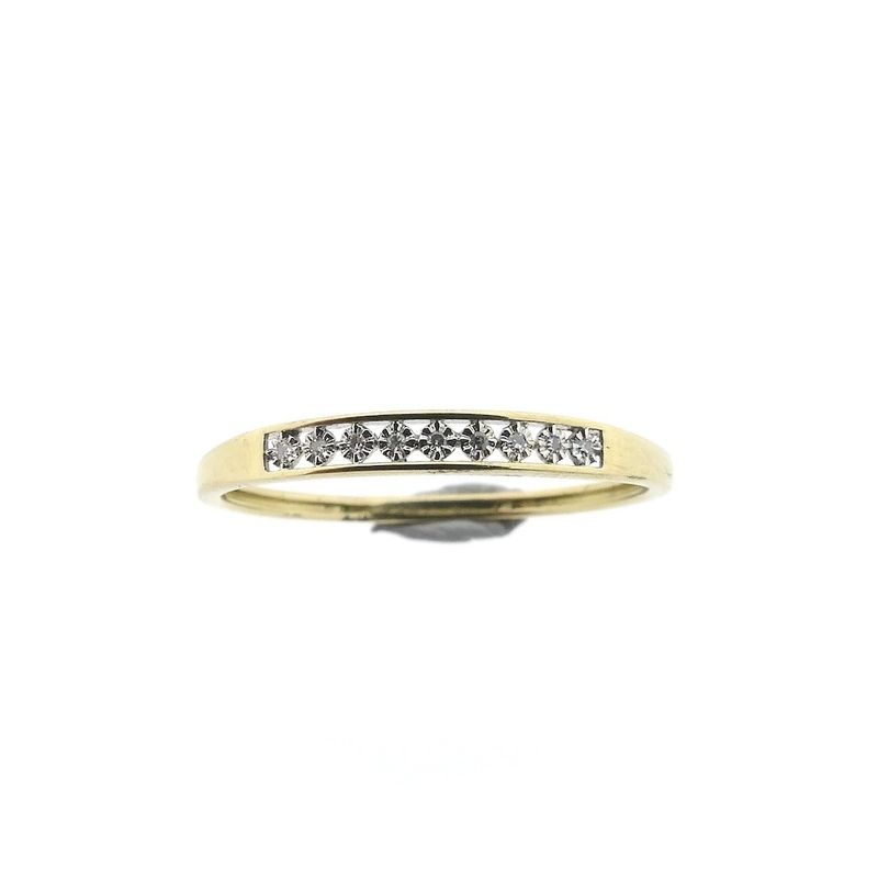 Image 4 of Gold ring/sliding ring with diamond | 0.045 ct.