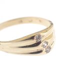 Image 7 of Gold ring with zirconia stones