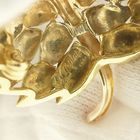 Image 7 of Tricolor gold brooch of a leaf