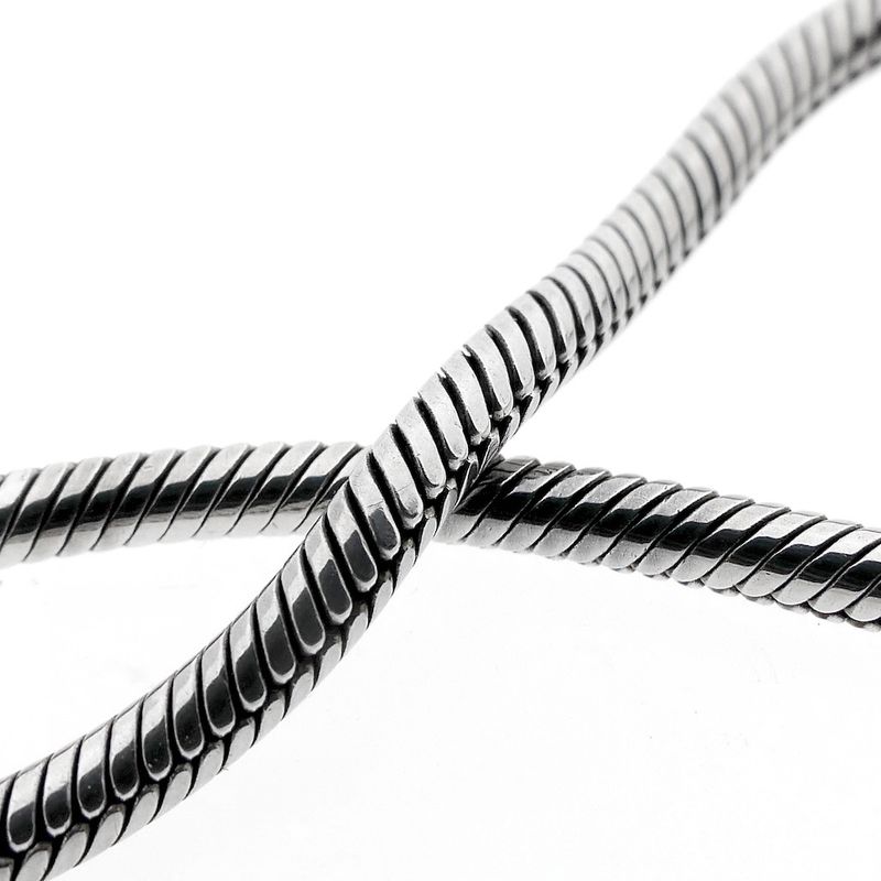 Image 4 of Silver snake link bracelet | 18 cm