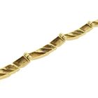 Image 8 of Gold raw link bracelet; Riitta Hakala | 18.5 cm