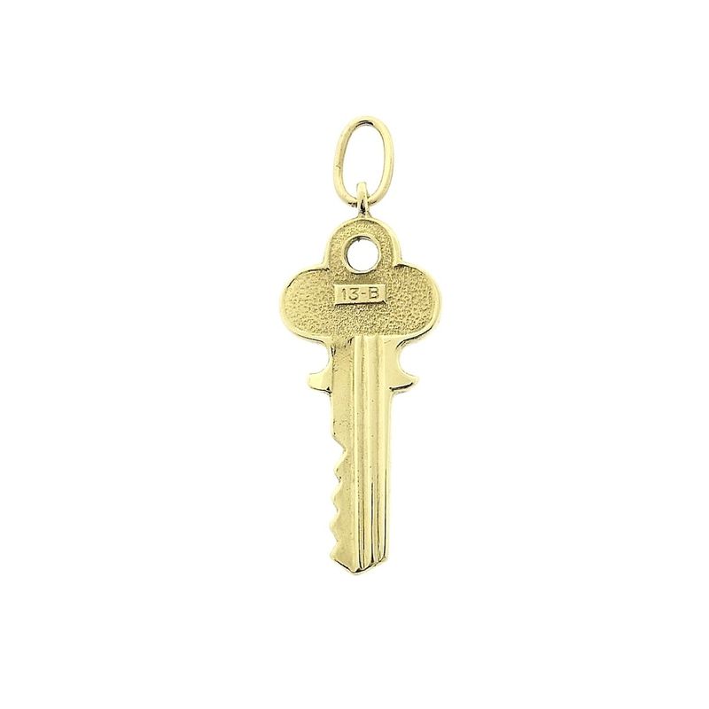 Image 5 of 18 carat gold pendant of a key