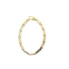 Image 3 of Two-tone gold fantasy link bracelet