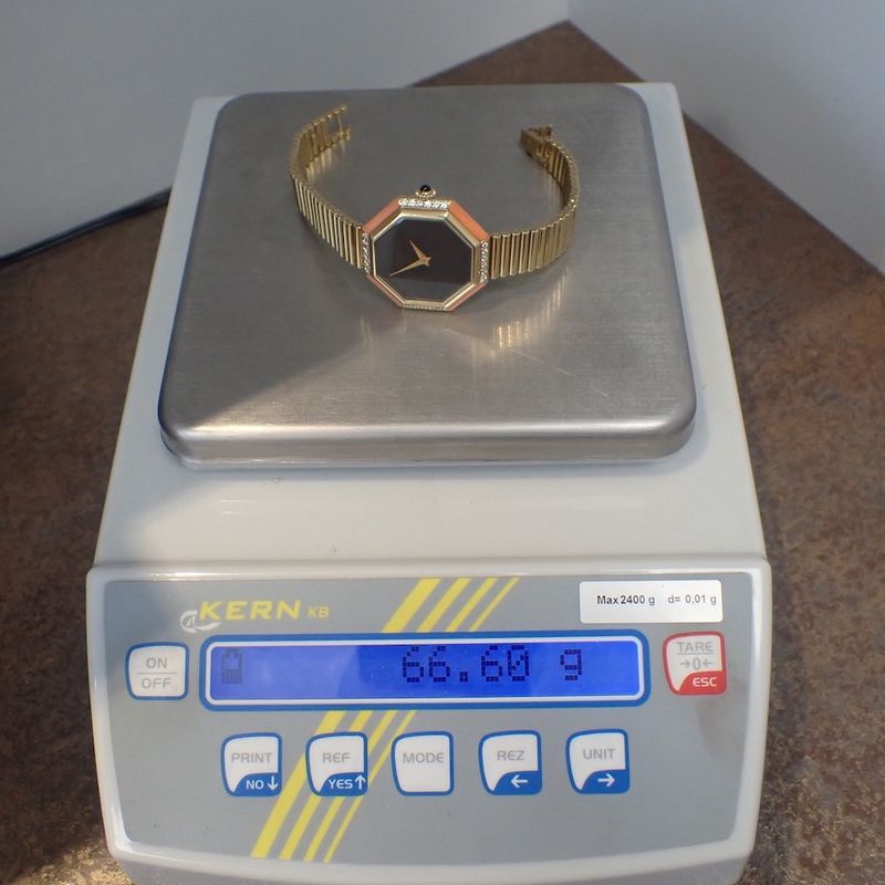 Image 17 of Favre Leuba 'Cocktail'; Vintage 18K yellow gold women's watch with diamonds