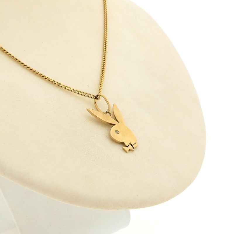 Image 5 of 8 Ct. Playboy bunny pendant with zirconia