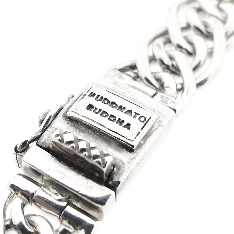 Afbeelding 3 van Zilveren Buddha to Buddha fantasieschakel armband; Nathalie | 18 cm