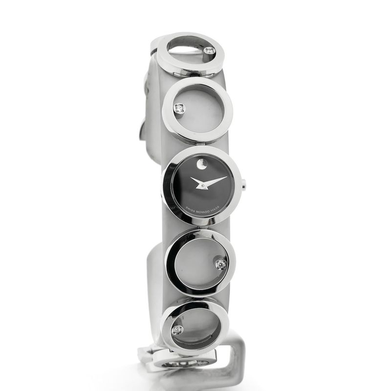 Image 2 of Movado 84 A1 1811 Ono Museum; Women's watch with diamonds