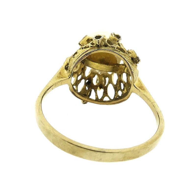 Image 7 of 8 carat ring with pearl