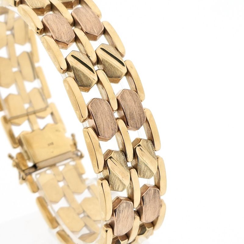 Image 3 of 8 carat bicolor link bracelet