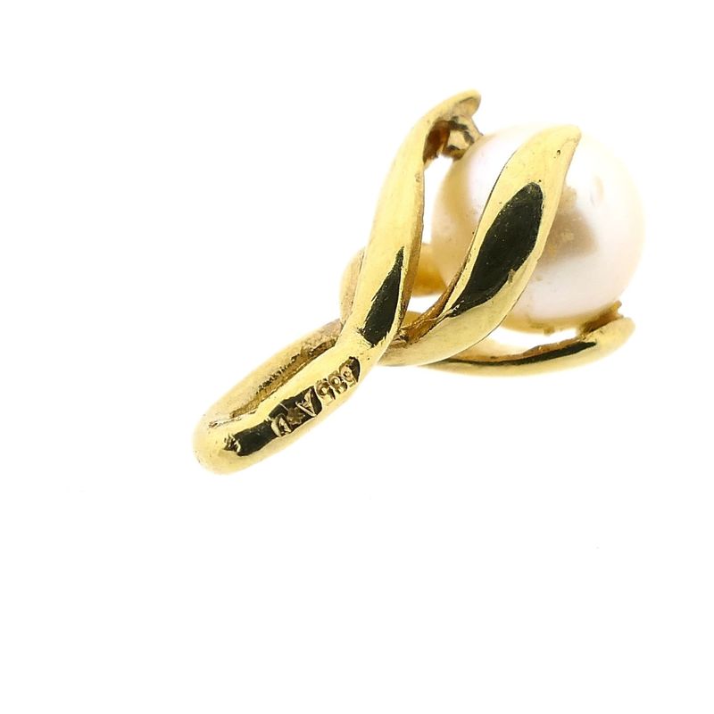 Image 6 of 14 Karat Gold Pendant with Cultured Pearl