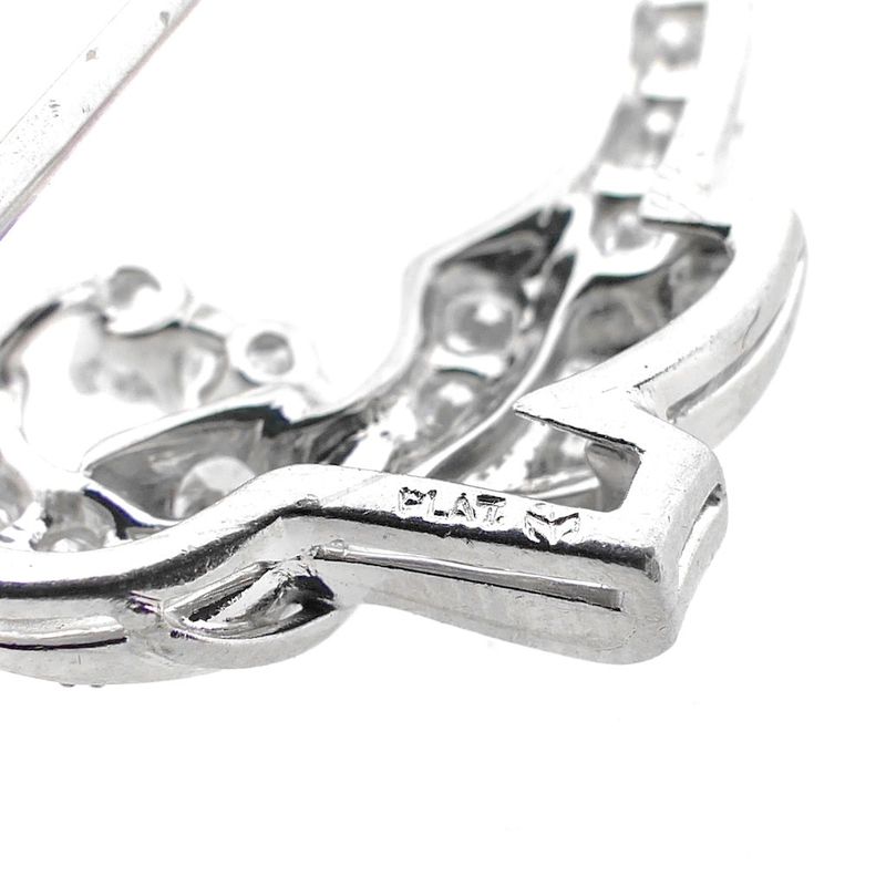 Image 8 of Platinum brooch with diamonds | Approx. 1.47 ct.