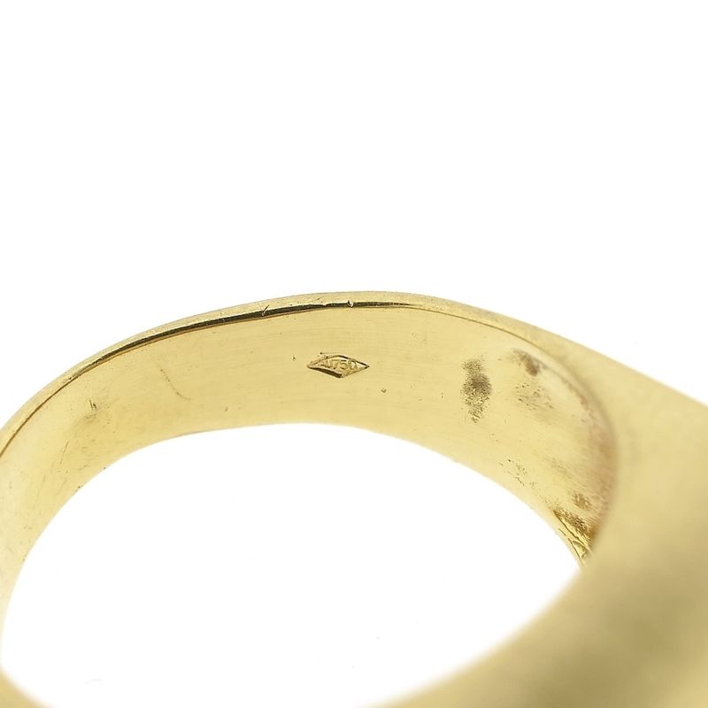 Image 6 of Vintage gold matte men's ring